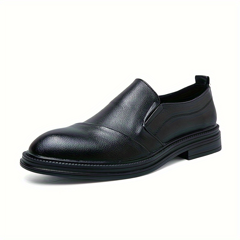 Mens Solid Color Slip On Loafer Shoes Comfy Non Slip Rubber Sole Durable Walking Shoes Mens Office Footwear Shop Now For Limitedtime Deals Temu details 3