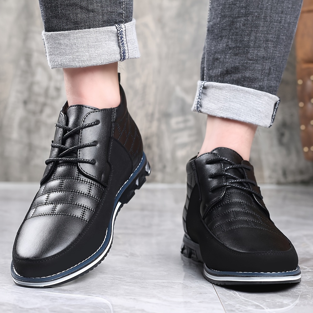 Cosidram Men Casual Loafers Shoes Boots Walking Driving Sneakers Luxury High Top For Male Business Office Dress Outdoor Shop The Latest Trends Temu details 5