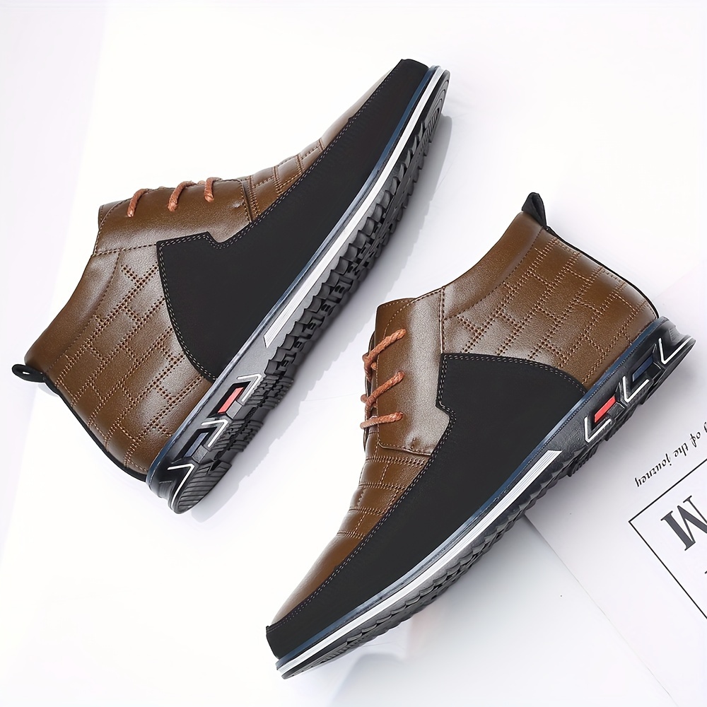 Cosidram Men Casual Loafers Shoes Boots Walking Driving Sneakers Luxury High Top For Male Business Office Dress Outdoor Shop The Latest Trends Temu details 8