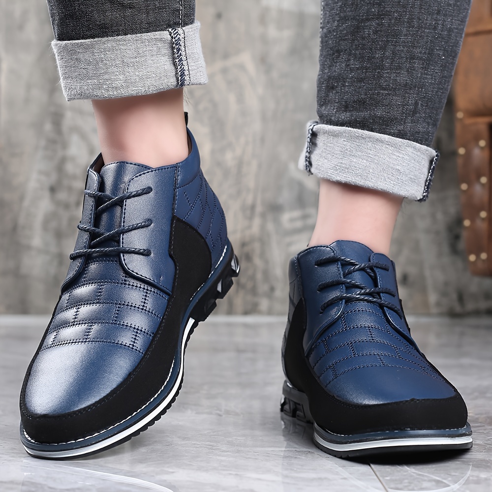 Cosidram Men Casual Loafers Shoes Boots Walking Driving Sneakers Luxury High Top For Male Business Office Dress Outdoor Shop The Latest Trends Temu details 16