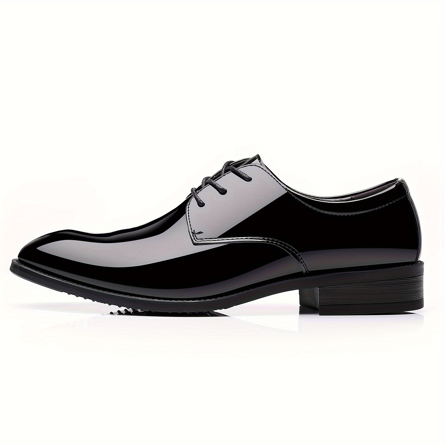 Mens Patent Leather Tuxedo Shoes Formal Dress Shoes Shop On Temu And start Saving Temu details 3