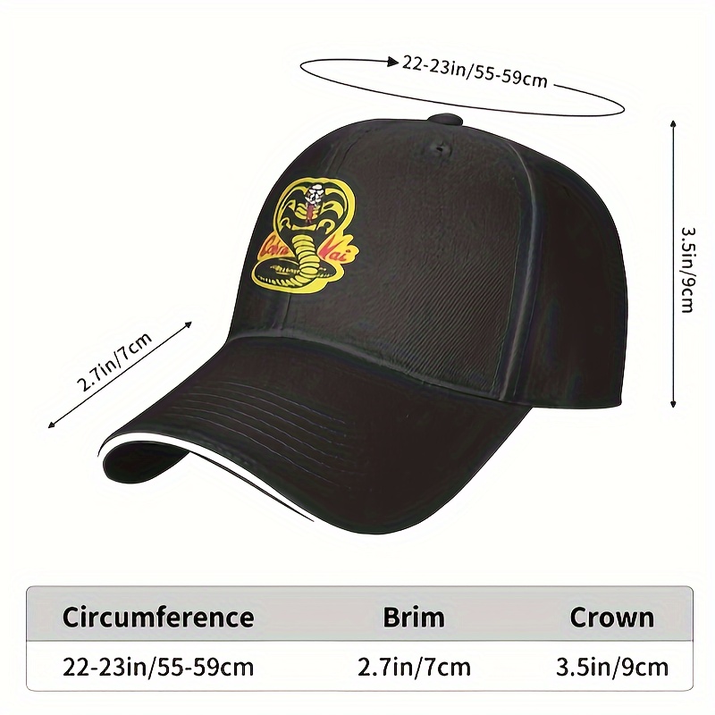 1pc cobra mens casual baseball cap adult sun hats for outdoor details 3