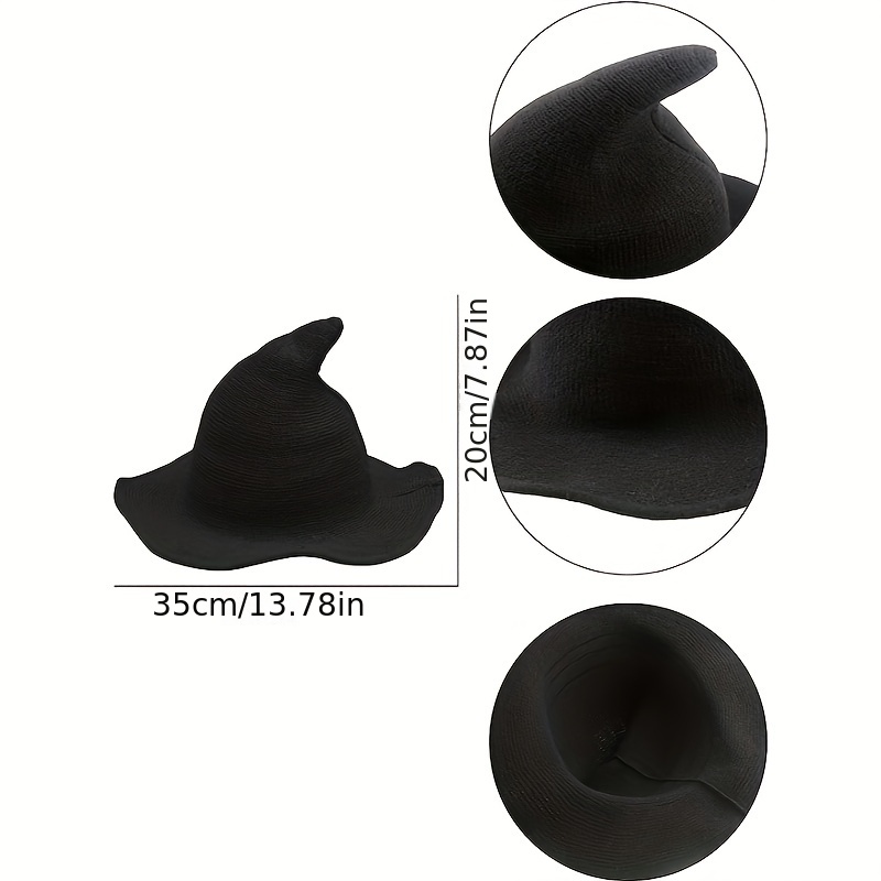 1pc women witch hat for halloween party for kings day details 3