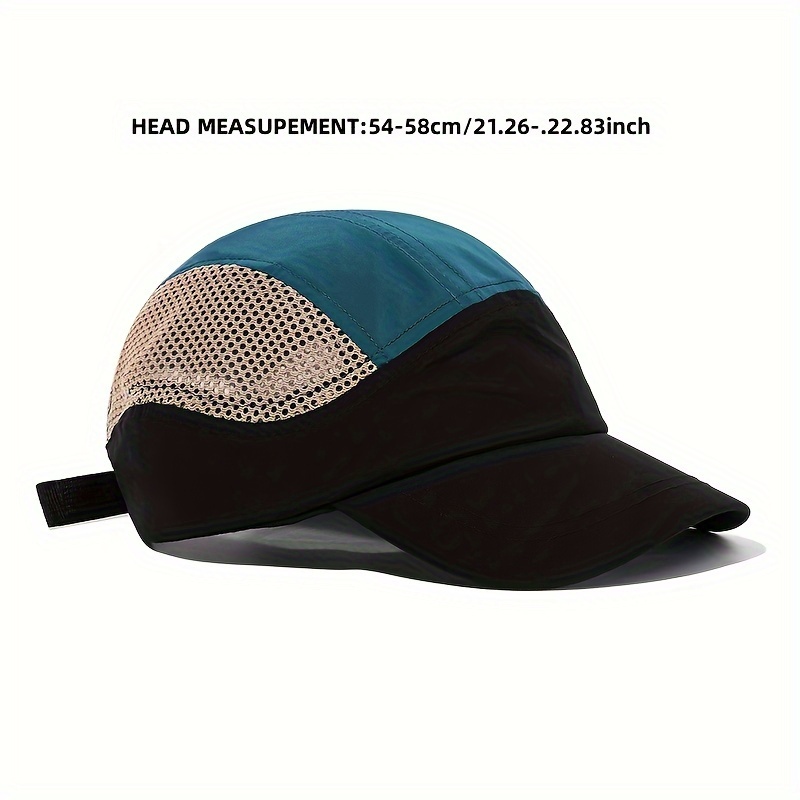 1pc unisex sun hat with breathable mesh adjustable quick drying peaked hat perfect for outdoor sports details 7