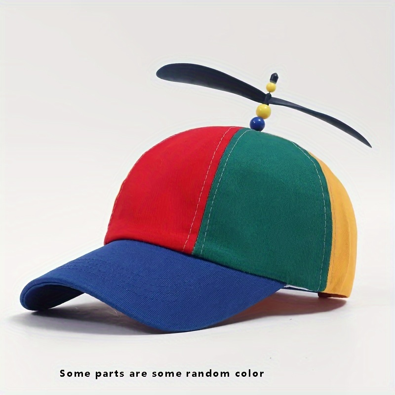 creative detachable propeller baseball cap for spring and summer outdoor travel details 1